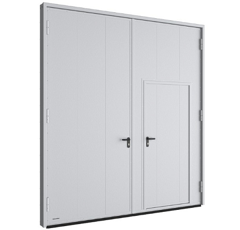 Распашные гаражные ворота 2100x2500