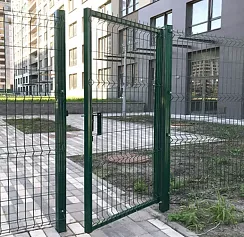 Калитки из сетки 3d DoorHan цвет зеленый ral 6005 1100x1500 мм