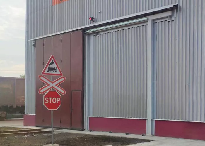 Промышленные откатные ворота 2